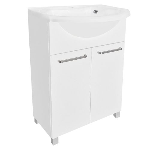 Umivaonik s ormarićem 60cm LANE MARBLE podesive noge 60cm WHITE set