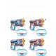 ZURU X-SHOT LASER 360° BLASTER SET OD 4 PIŠTOLJA 36656