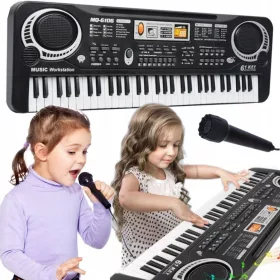 Elektronska tipkovnica za djecu s mikrofonom i 61 tipkom