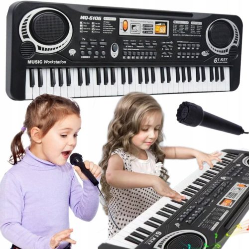 Elektronska tipkovnica za djecu s mikrofonom i 61 tipkom