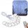 LED SVJETLOSNA ZAVJESA 300 LED Girlanda Lampice 2X2m USB Bijela Hladna