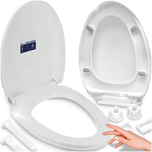 Premium WC daska Asato 3V, bijeli polipropilen za udobnost i higijenu  Premium WC daska Asato 3V pruža univerzalnu udobnost i sigurnost za svakodnevnu upotrebu.