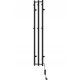 Električni radijator Mexen Pino s vješalicama 1405 x 242 mm crni 200 W