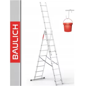 Baulich ljestve 4,97 m aluminijske 3 x 8 do 150 kg