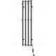 MEXEN Pino Električni Radijator s Vješalicama 1405 x 347 mm Crni 250 W