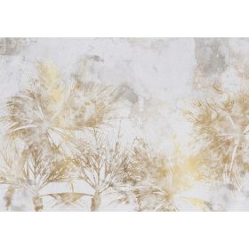   FOTO TAPETA PALMINO LIŠĆE BETON SIVA LOFT POZADINA 350x256 bA-10175-aa