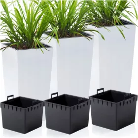    Prosperplast teglica za cvijeće 32,5 cm x 32,5 x 61 cm plastična bijela