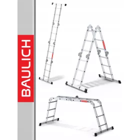 Baulich ljestve 4,34 m aluminijske 1 x 12 do 150 kg