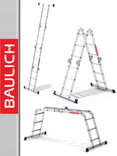 Baulich ljestve 4,34 m aluminijske 1 x 12 do 150 kg