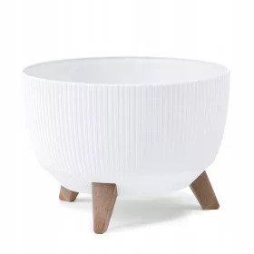    Lamela posuda za cvijeće 25 cm x 29 x 23 cm promjer 29 cm plastična bijela