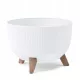  Lamela posuda za cvijeće 25 cm x 29 x 23 cm promjer 29 cm plastična bijela