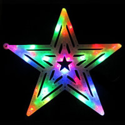  STAR BOŽIĆNI UKRASI LED RGB ŠARENA SVJETLA