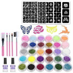 Veliki set za tetoviranje sa svjetlećim šablonama