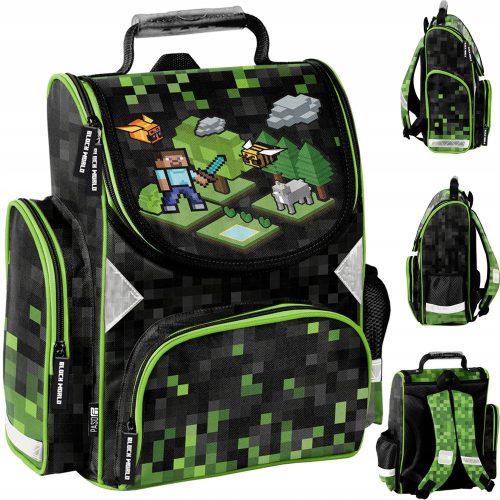 KOLSKI RUKSAK ZA DJEČAKA MINECRAFT PASO PIXELS