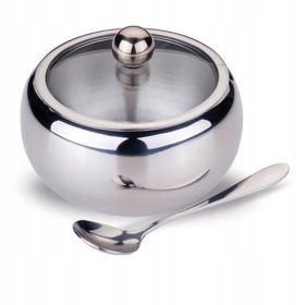 Cukiernica Edel Hoff metalna posuda za šećer 560 ml