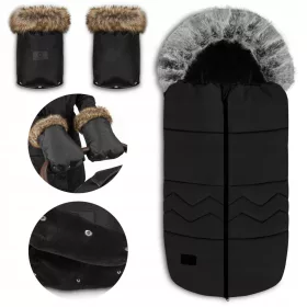   ZIMSKI SET ZA KOLICA - Špiworek za kolica + Topli rukavice LIONELO