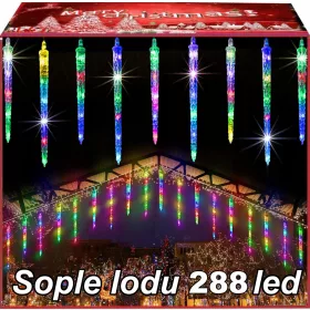   Operum svjetlosna zavjesa s meteorskim snijegom - 288 LED, Božićna dekoracija