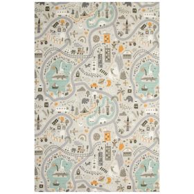   200x300 cm Pastelni Dječji Ulični tepih Cesta do Dječje Sobe, Vel.