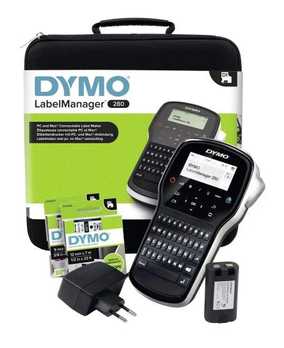 Etiketni pisač DYMO LabelManager 280 s kovčegom - set kutija 2091152 2 trake