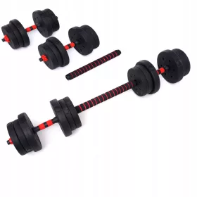    Podesive bučice 20kg, set šipki, 2x10kg šipke ATLAS SPORT