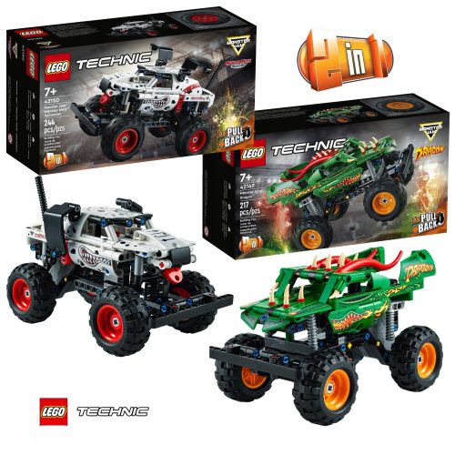  LEGO Technic Monster Jam Mutt Dalmatinac 42150 + LEGO Technic Monster Jam Dragon 42149