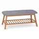  Halmar tapecirana klupa 100 x 44 x 30 cm nijanse sive