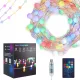 Lampioni za Božićno drvce 40 LED vanjskih/unutarnjih višebojnih i toplo bijelih svjetala RGB IP65
