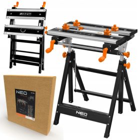   NEO Aluminijasti radni stol s podesivom visinom, nosivosti 100 kg sa čeljustima