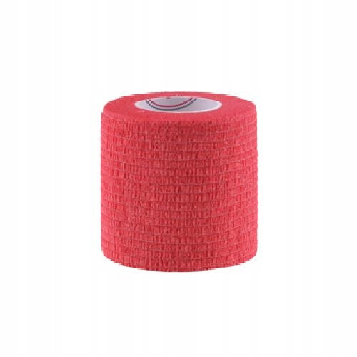 SAMOLJEPLJIVI KOHEZIJSKI BANDAŽ CRVENI 5CM X 4,5M