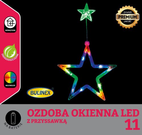  Božićni vitraji LED svjetla Prozor Boja zvijezda