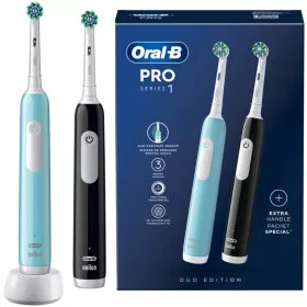    Oral-B Pro Series 1 plava i crna električna četkica za zube, dizajn Brauna