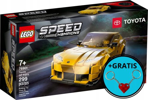  LEGO Speed Champions 76901 Toyota GR Supra + LEGO privjesak za ključeve u obliku srca