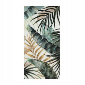 Zeleno-zlatna slika Alaminos 45x90 cm s motivom lišća
