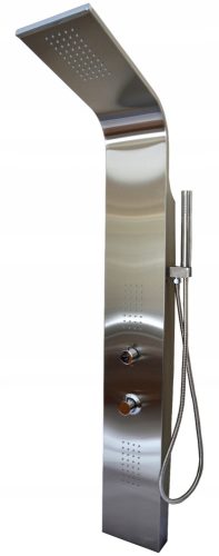 Tuš panel sa hidromasažom Cobra Alfa, srebrni termostat