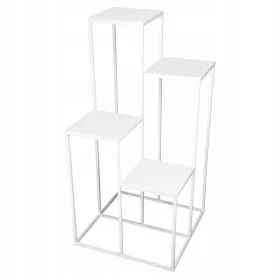 Stalak za cvijeće Simple-12 visok 100 cm metalni bijeli