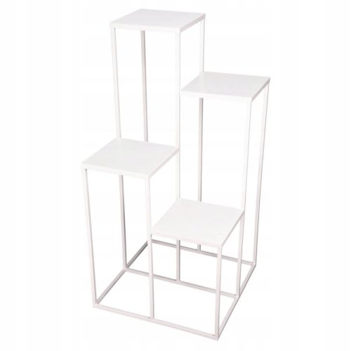 Stalak za cvijeće Simple-12 visok 100 cm metalni bijeli