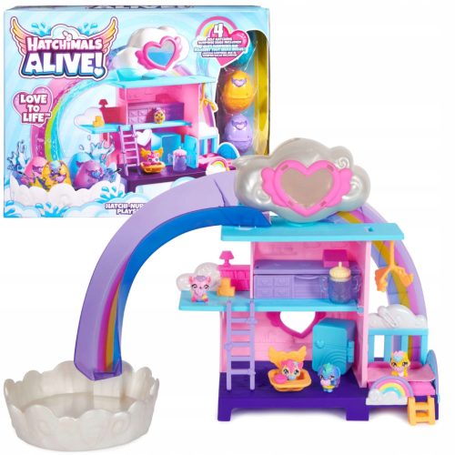 Hatchimals Živi! Iznenadite se Setom za njegu jaslica + 4 figurice!