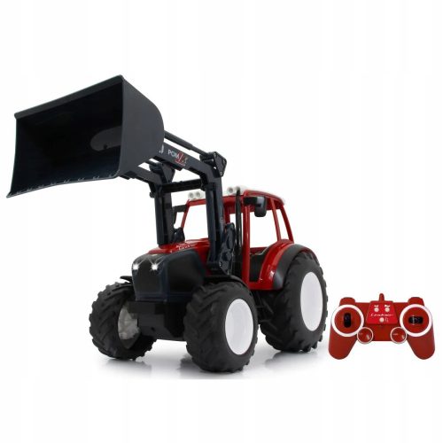 TRAKTOR SA KAMIONOM PODIZAN DALJINSKIM 1:16 CRVENO