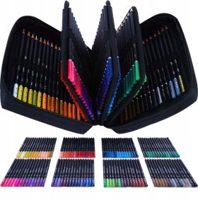   H & B Profesionalni Set Kredki za Crtanje i Bojanje 120 kom + Navlaka