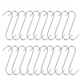   Kuke za dimljenje - Set od 20 inox kuka za dimljenje ribe, mesa i narezaka, 15cm