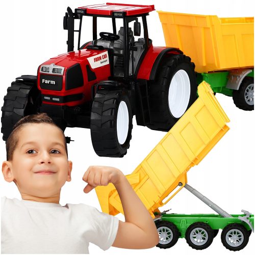 DIVOVSKI POLJOPRIVREDNI TRAKTOR S MASINAMA POGONOM 53 CM - Idealna igračka za male farmere