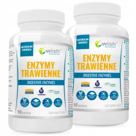   Enzimi za probavu WISH PHARMACEUTICAL - Podrška zdravoj probavi i apsorpciji hranjivih tvari
