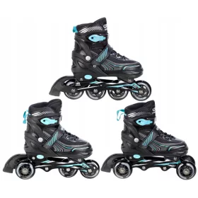  Roleri Croxer Optima crne i tirkizne, veličine 35-38