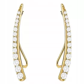   Zlatne naušnice s cirkonima i manšete za uši, pr. 333 Ear Crawler 8k