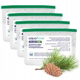 Aquafloow Pochlaniacz Wilgoci Sosna 400 ml - 4 Kom
