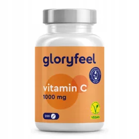   Vitamin C Tablete od Gloryfeel - 200 Veganskih Tableta za Imunitet