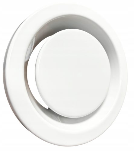 AVE 125 WHITE odvodni difuzor ravnog odvodnog zraka s okvirom