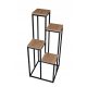 Industrijski stalak za cvijeće CASCADE LARGE 40x40cm H-100cm Metalni Hrast Craft PL