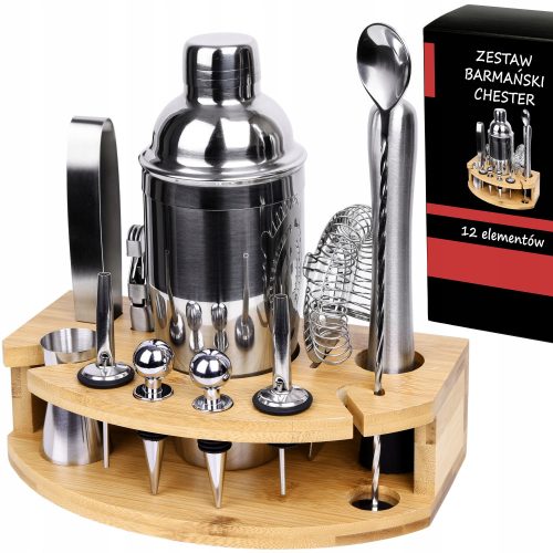 BARMAN SET ZA PIĆA PROFESIONALNI SHAKER 750 ml 12 kom.