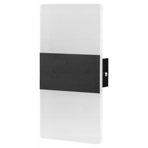 Vrtna zidna lampa - Plaxio 5W 40cm 4000K crna LED zidna svjetiljka